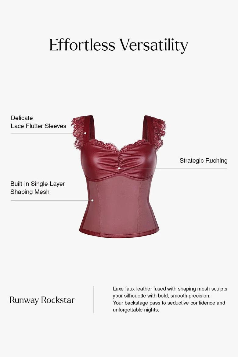 Lace Trim Sculpting Camisole Top, Alternate, color, Saddle Brown