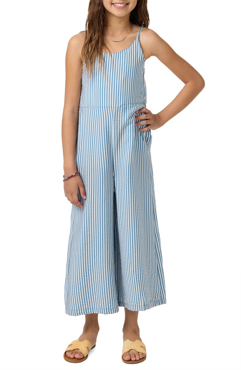 O'Neill Kids' Miko Stripe Jumpsuit, Main, color, Tofu