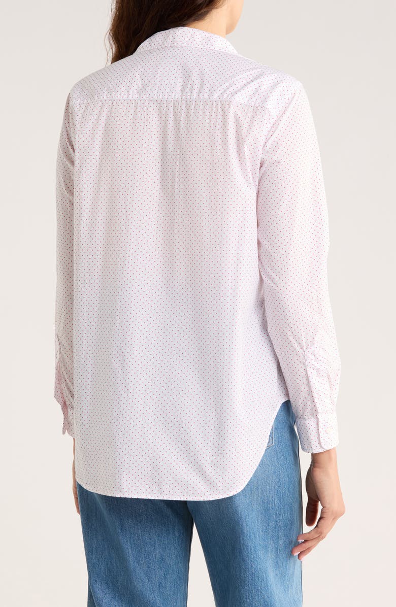 Frank & Eileen Classic Cotton Button-Up Shirt, Alternate, color, Small Pink Dots