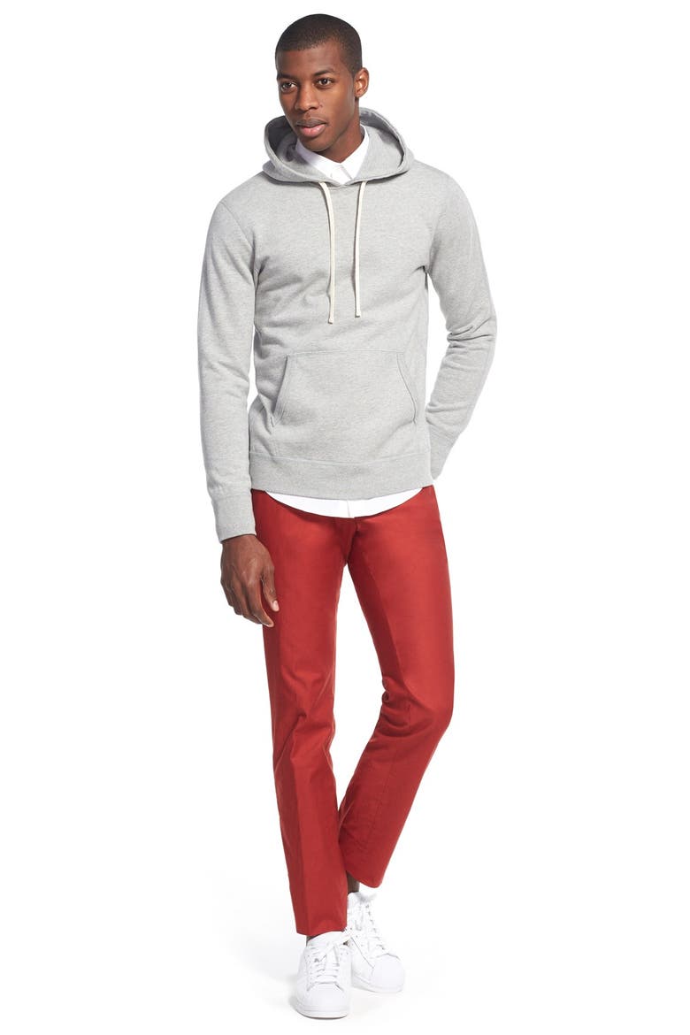 Midweight Terry Pullover Hoodie, Alternate, color, HEATHER GREY