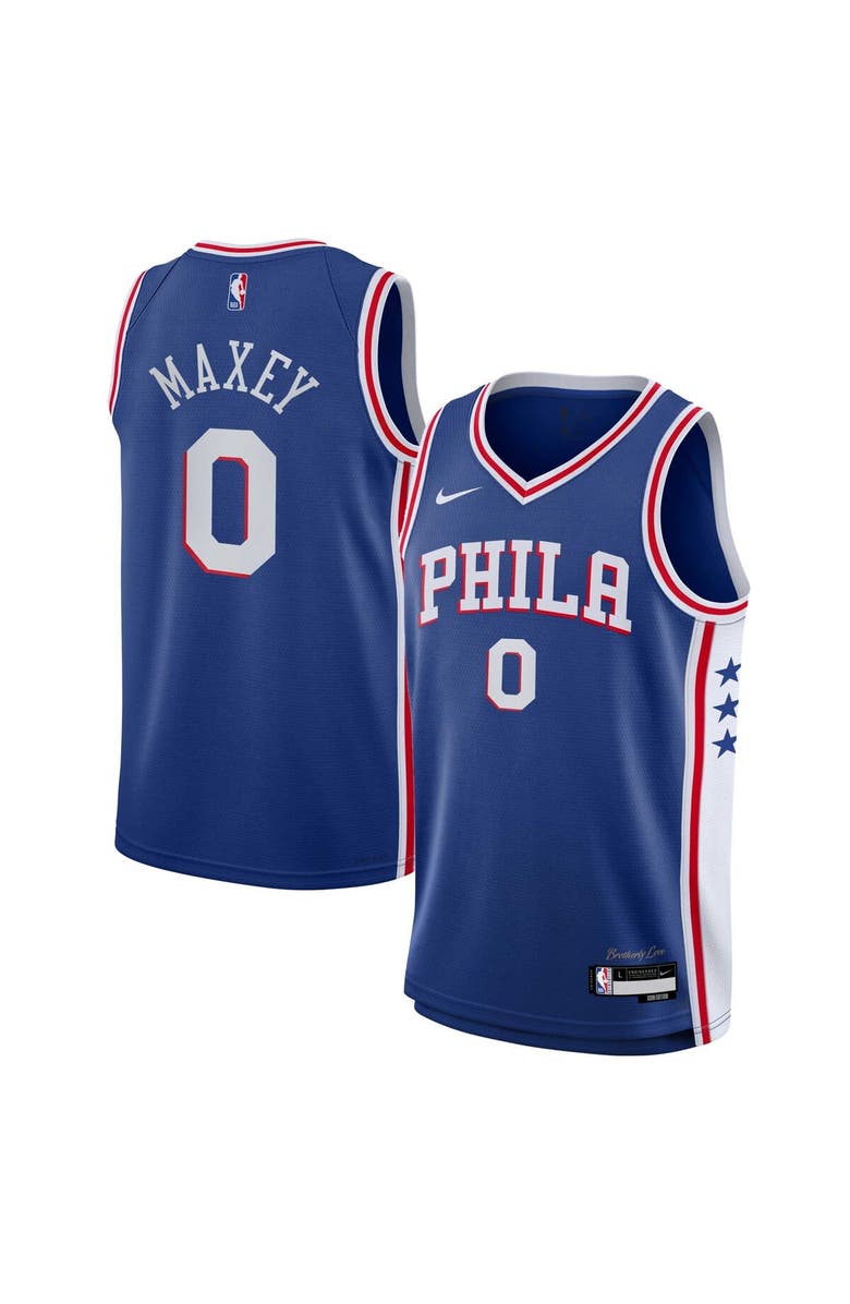 Nike Youth Nike Tyrese Maxey Royal Philadelphia 76ers Swingman Jersey - Icon Edition, Alternate, color, Royal