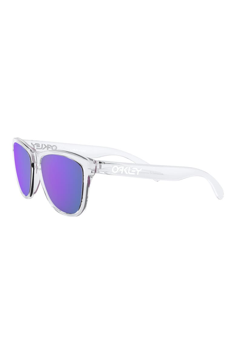 Frogskins 54mm Rectangular Sunglasses, Alternate, color, CLEAR / PURPLE