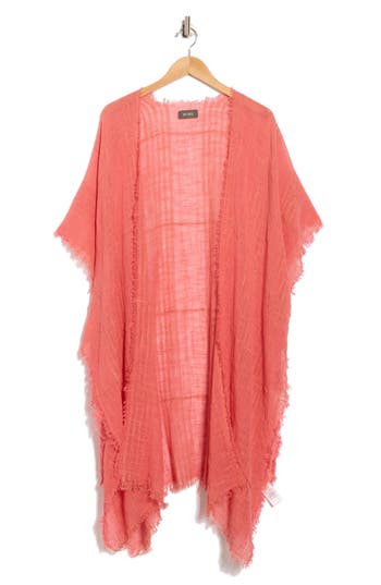 Bcbg Textured Weave Open Front Duster