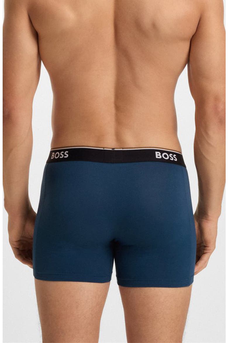 Assorted 3-Pack Power Stretch Cotton Boxer Briefs, Alternate, color, BLUE MULTI