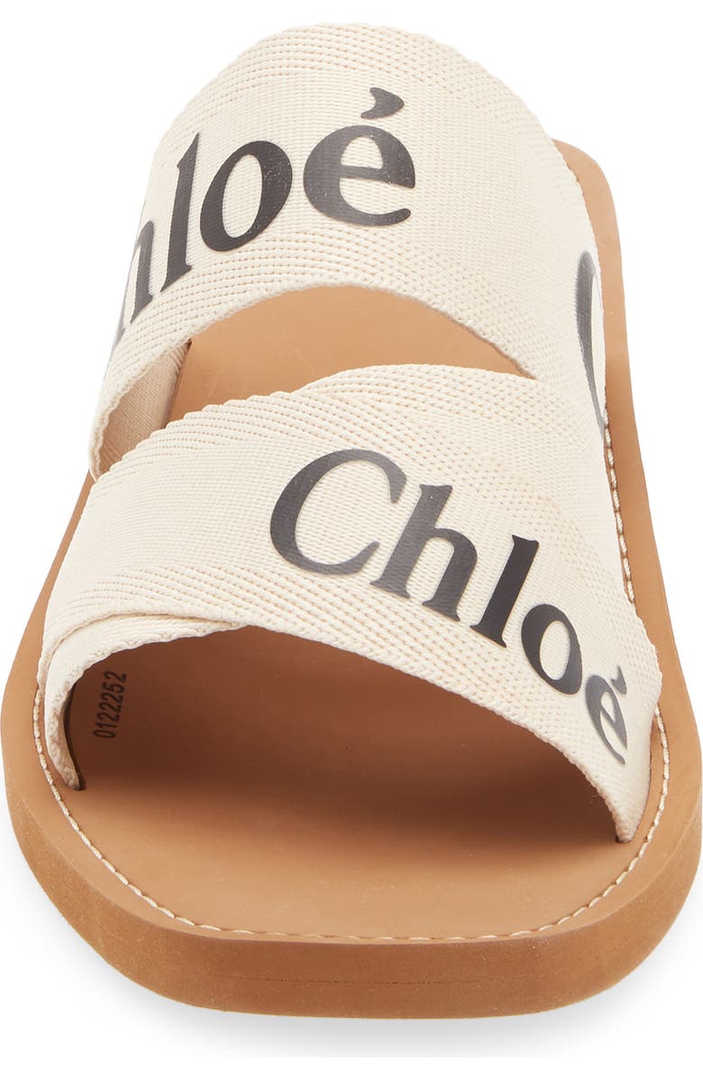 Chloé Woody Logo Slide Sandal, Alternate, color,