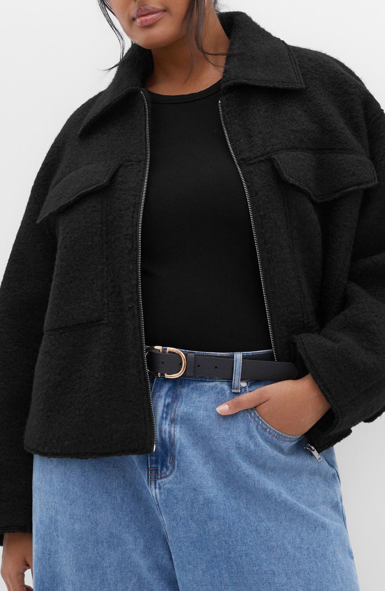 Crop Boucle Jacket
