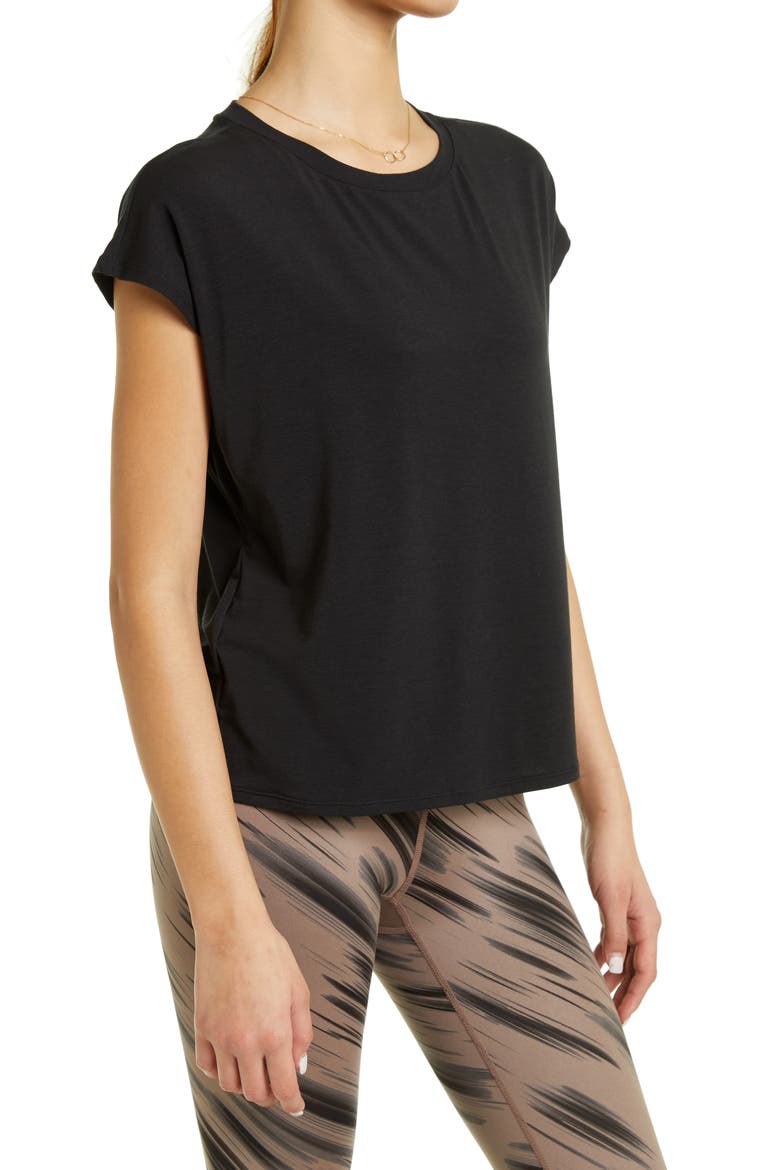 Hana Studio T-Shirt, Alternate, color, BLACK