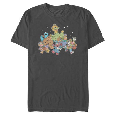Men's Sesame Street Trick Or Treat With Elmo And His Friends  Graphic T-Shirt