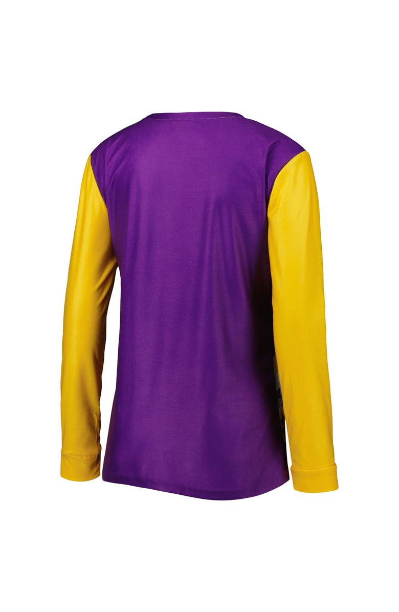 FOCO Women's FOCO Purple LSU Tigers Ugly Long Sleeve T-Shirt & Pajama Pants Sleep Set, Alternate, color, 