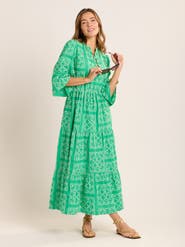 Brakeburn Clarisa Embroidered Maxi Dress