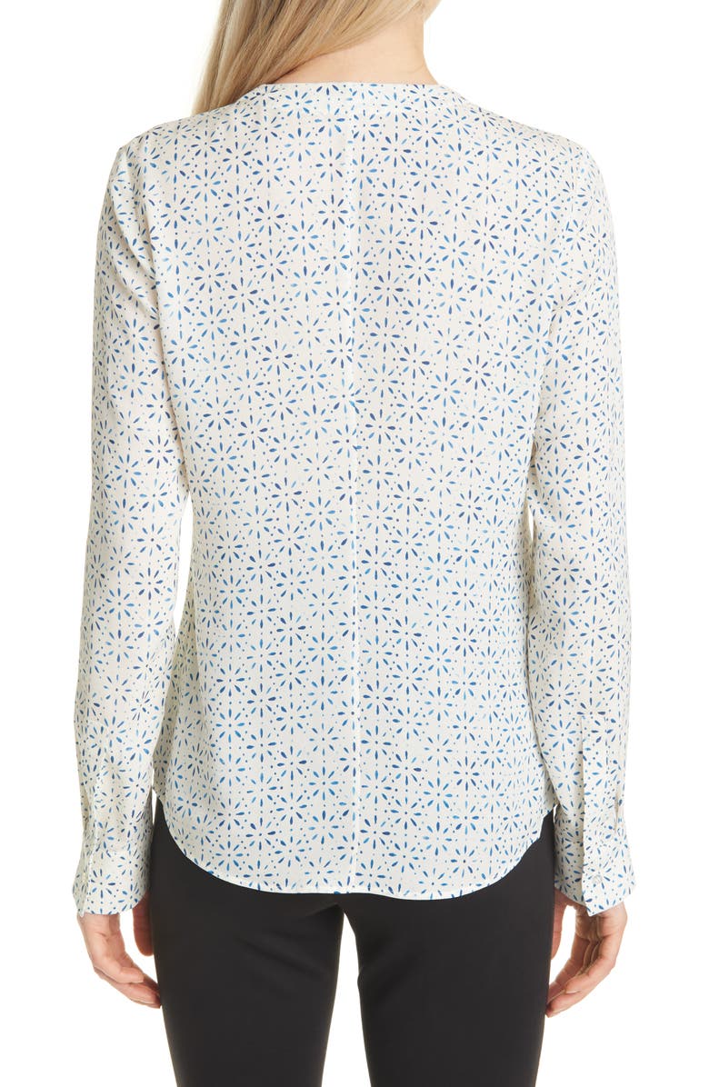 BOSS Banora Print Silk Blouse, Alternate, color, 