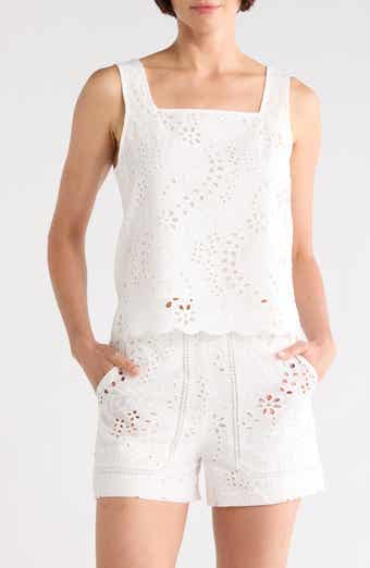JASON WU Cotton Eyelet Tank