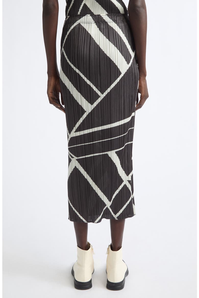 Fold Line Pleated Midi Skirt, Alternate, color, CHARCOAL