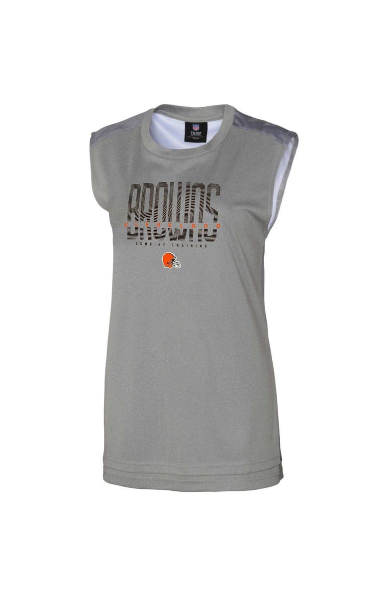 Outerstuff Women's Gray Cleveland Browns No Sweat Tank Top, Alternate, color, Gray