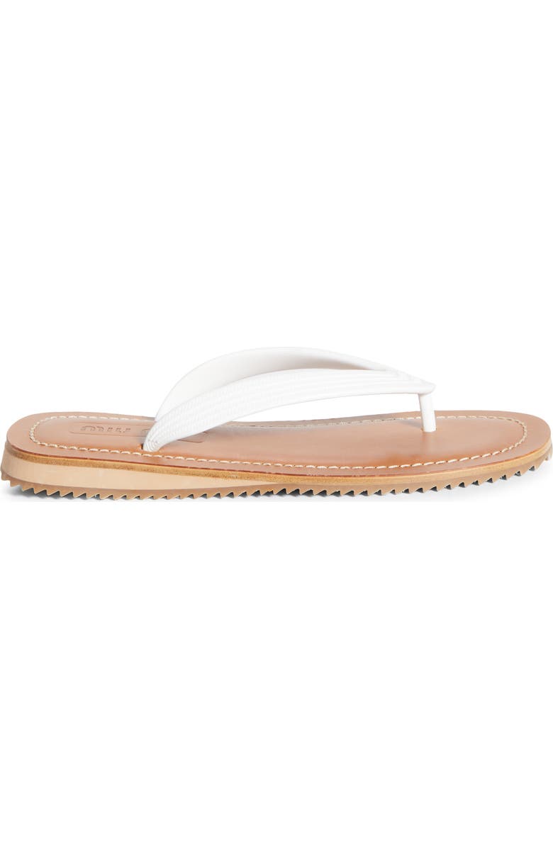 Miu Miu Flip Flop, Alternate, color, White