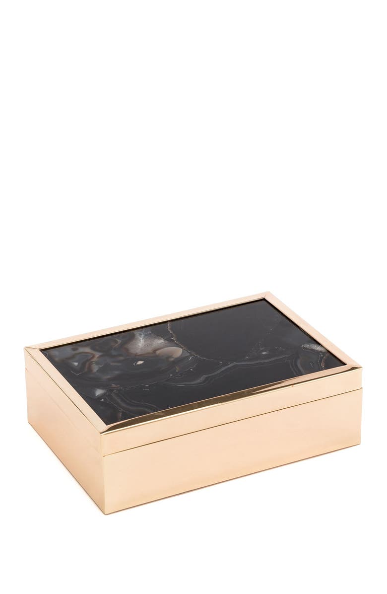 ZUO MODERN Large Black Stone Box, Alternate, color, 