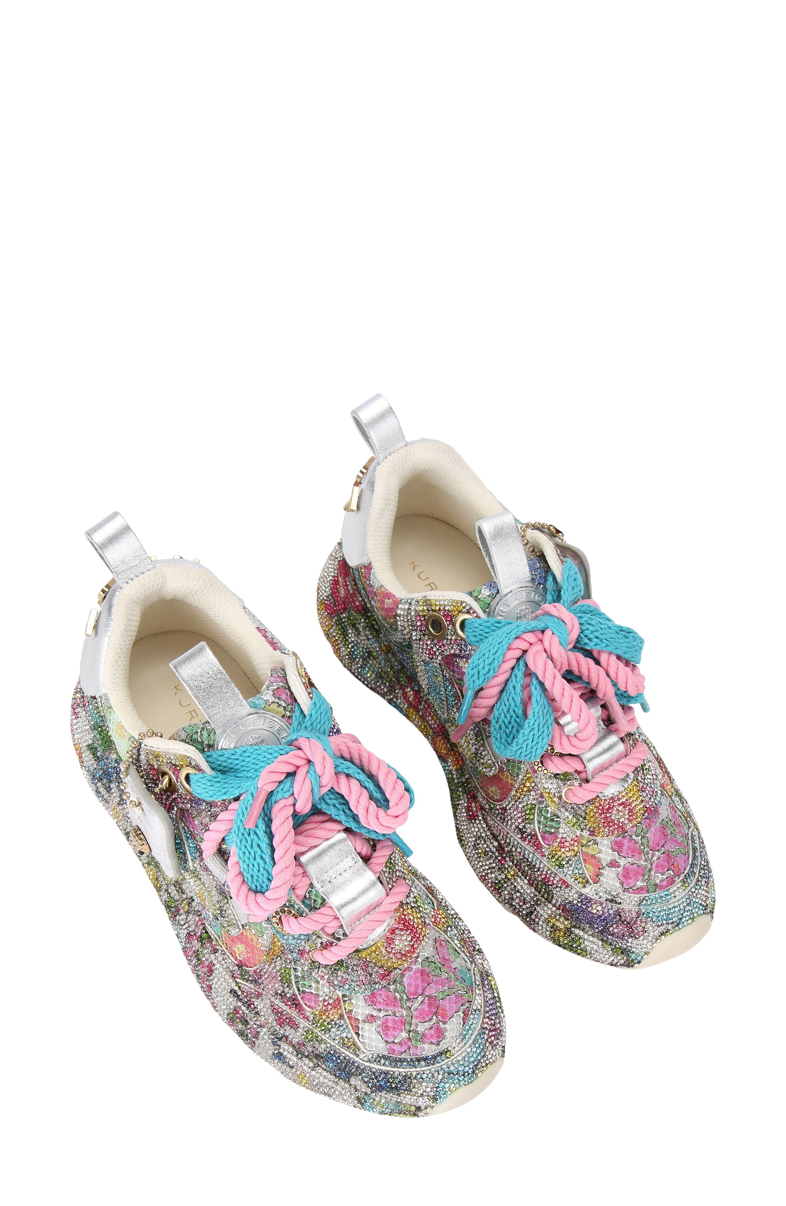 Kurt Geiger London Embellished Runner Sneaker, Alternate, color, 