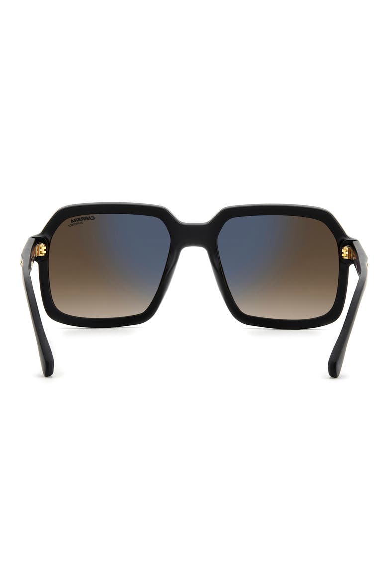 56mm Victory 08 Square Sunglasses, Alternate, color, MATTE BLACK