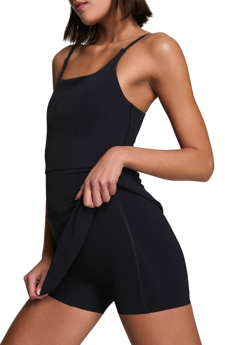 SPANX<sup>®</sup> PowerBoost Sleeveless Rib Dress, Alternate, color, Very Black