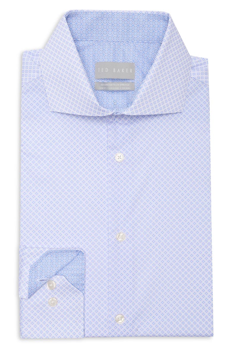 Slim Fit Advanced Tech Stretch Dress Shirt, Alternate, color, PINK MULTI