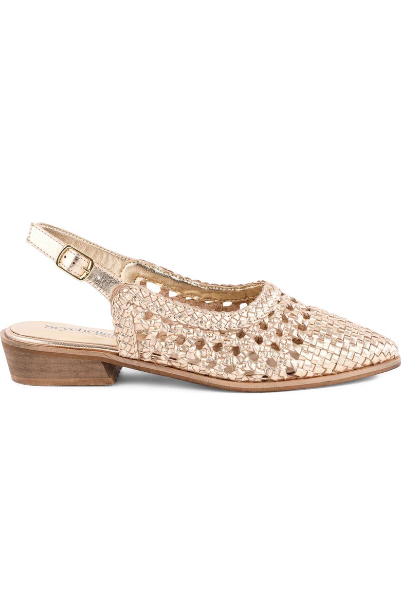 Seychelles Roxanne Slingback Flat, Alternate, color, Gold