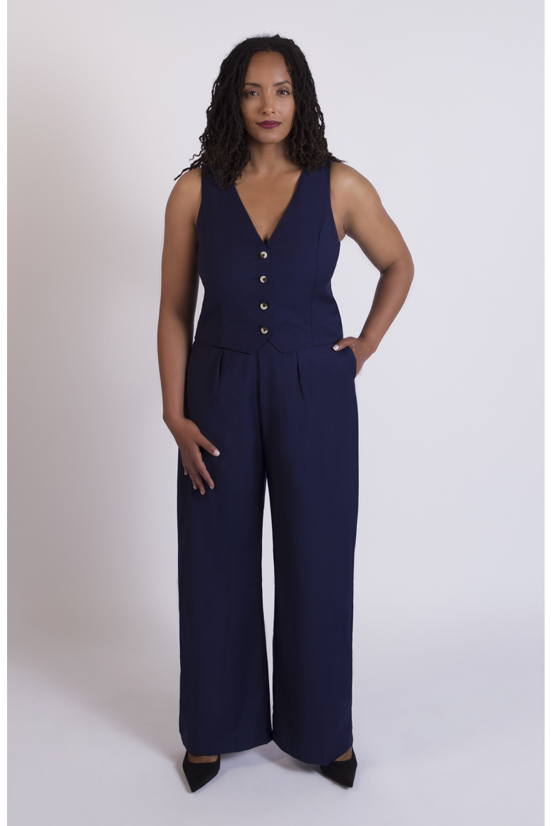 The Wool Vest, Alternate, color, Navy