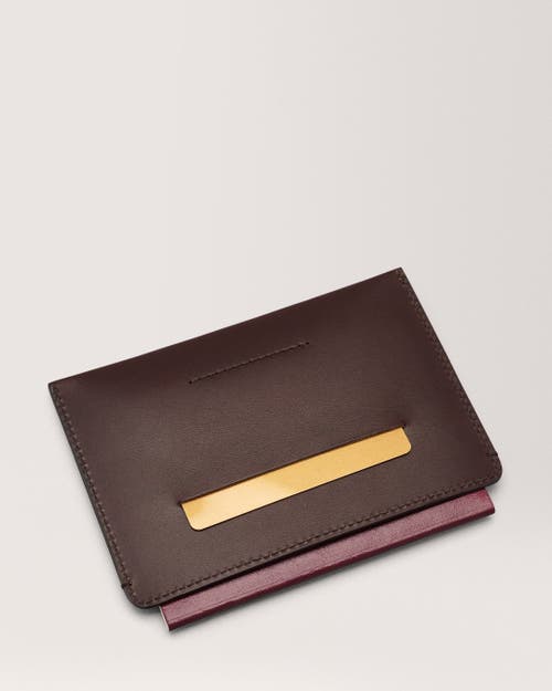 Carl Friedrik Easton Passport Holder In Chocolate