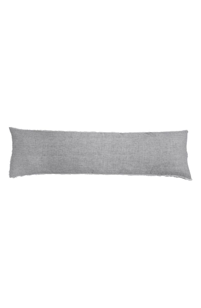 Pom Pom at Home Logan Body Pillow, Main, color, Charcoal