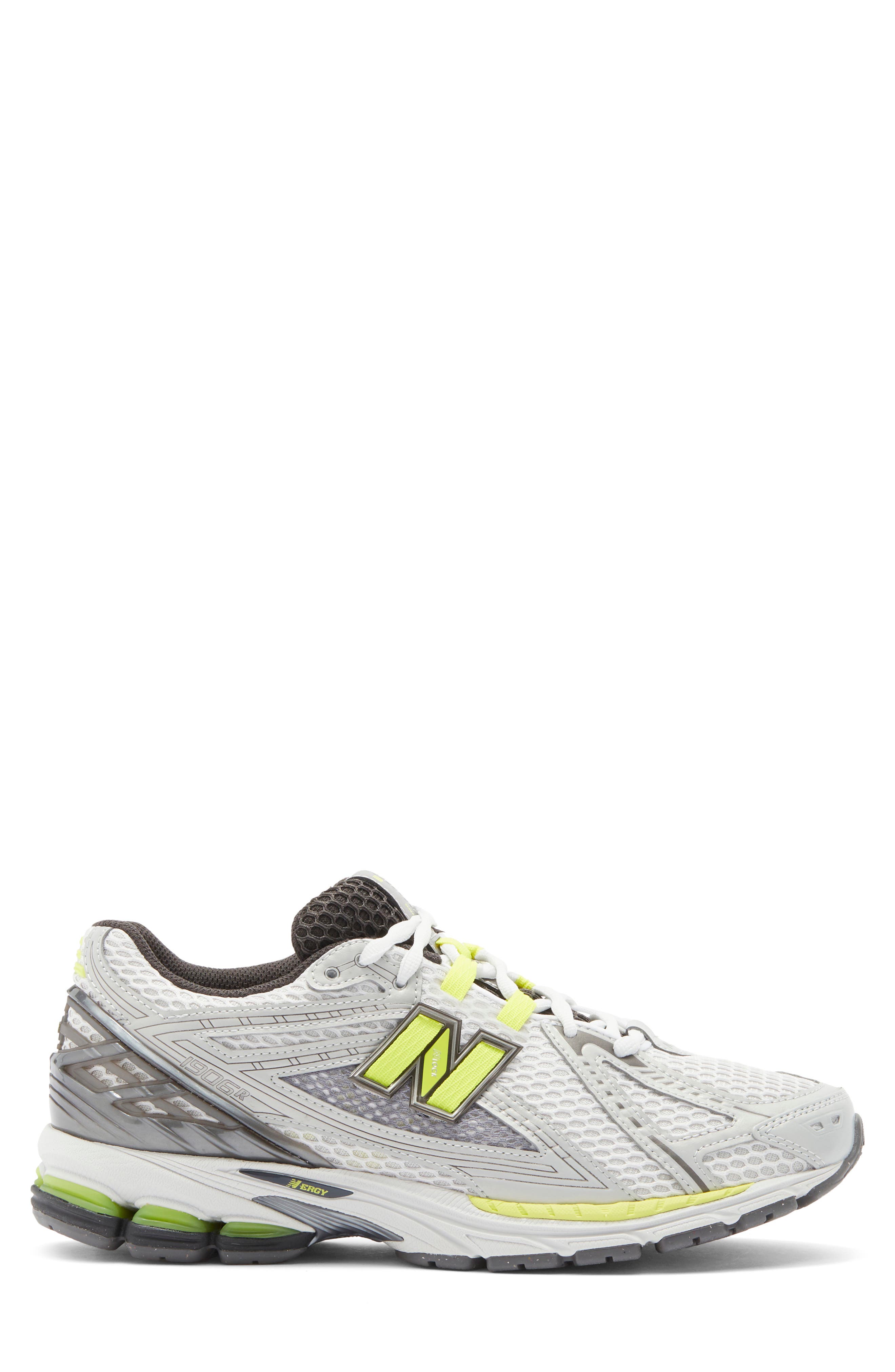New Balance Gender Inclusive 1906R Running Shoe, Alternate, color, Silver Met/ Alkaline Green