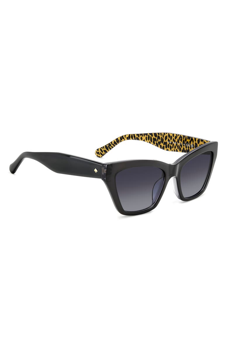 Kate Spade New York fay 54mm gradient cat eye sunglasses, Alternate, color, Dark Grey Black/ Grey Shaded