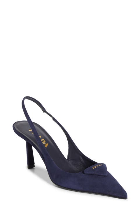 Logo Slingback Pump