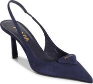 Prada Logo Slingback Pump
