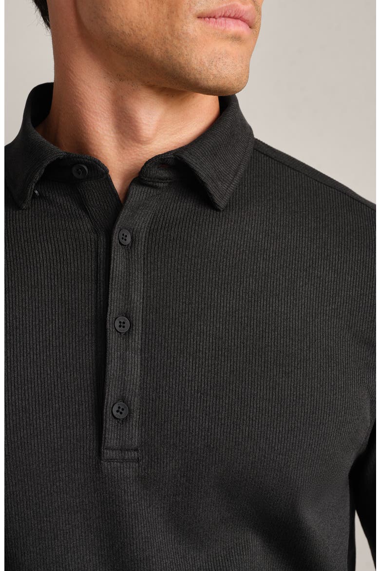 WFH Rib Midweight Polo, Alternate, color, BLACK