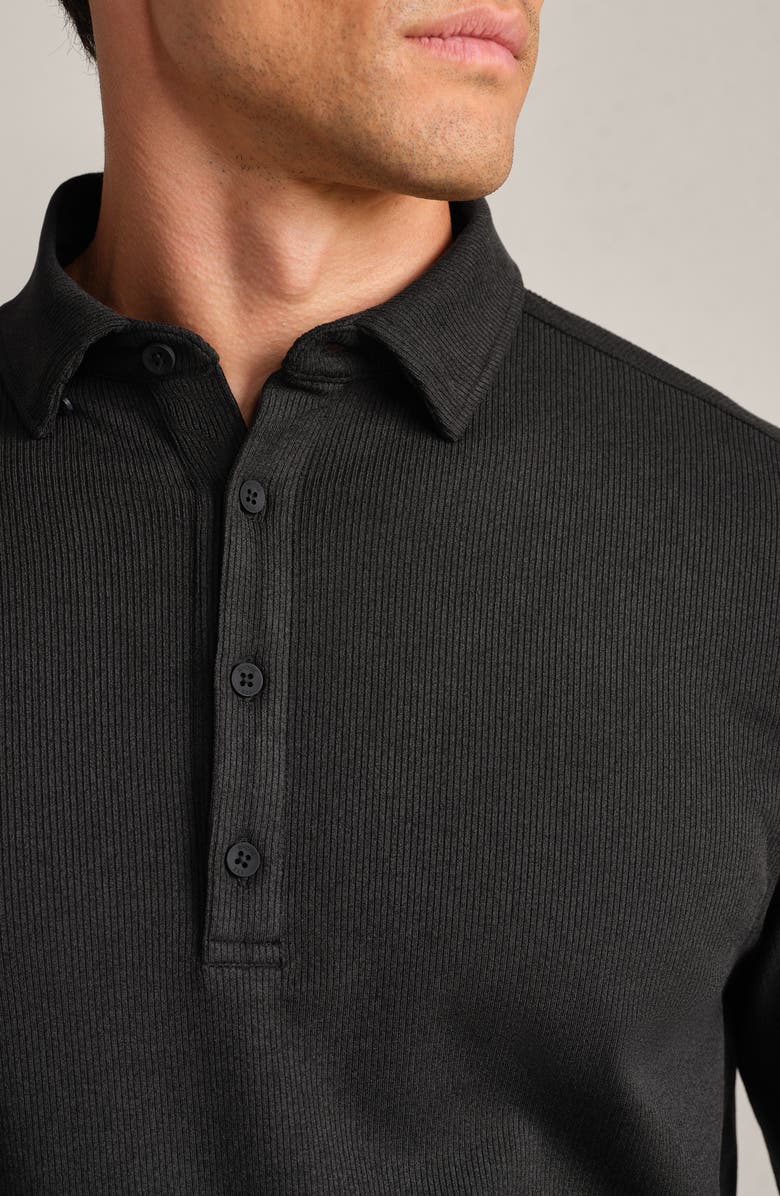 Rhone WFH Rib Midweight Polo, Alternate, color, Black