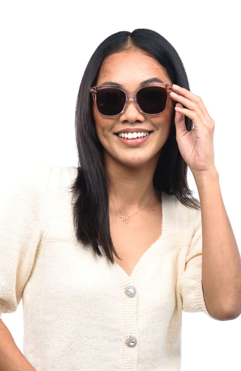 Mohala Eyewear Keana 54mm Medium Nose Bridge Medium Width Polarized Square Sunglasses, Alternate, color,