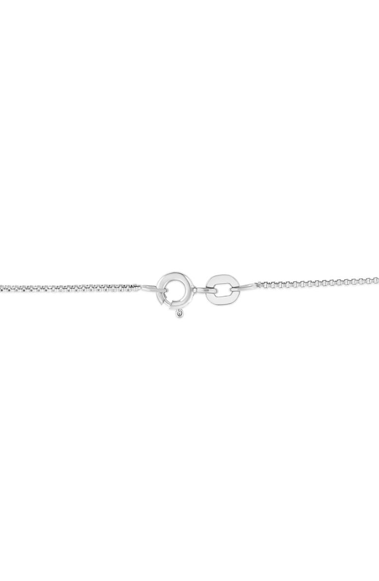 Haus of Brilliance .925 Sterling Silver 1/4 Cttw Colored Diamond Floral 18" Pendant Necklace, Alternate, color, Silver | Green Diamond