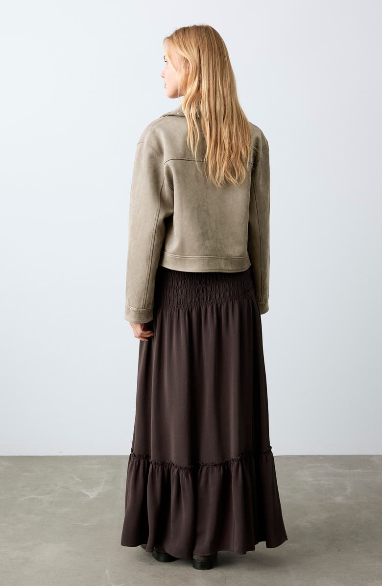 MANGO TEEN Ruched Panel Skirt, Alternate, color, 