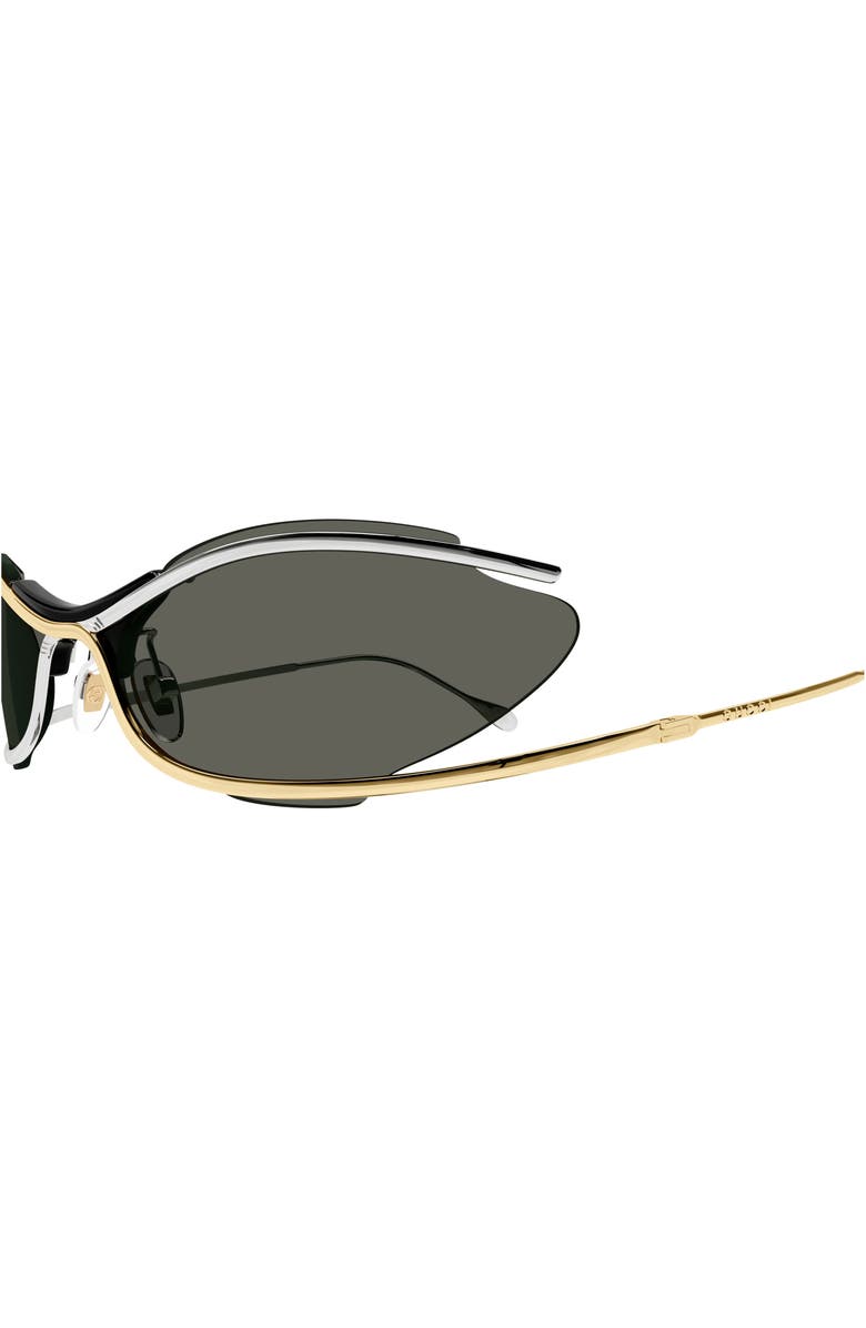 Gucci 68mm Oversize Geometric Sunglasses, Alternate, color, 