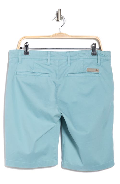 Ag Griffin Stretch Cotton Shorts In Blue