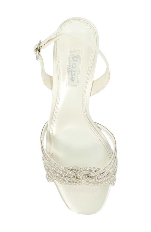 Dune London Moments Slingback Sandal In White
