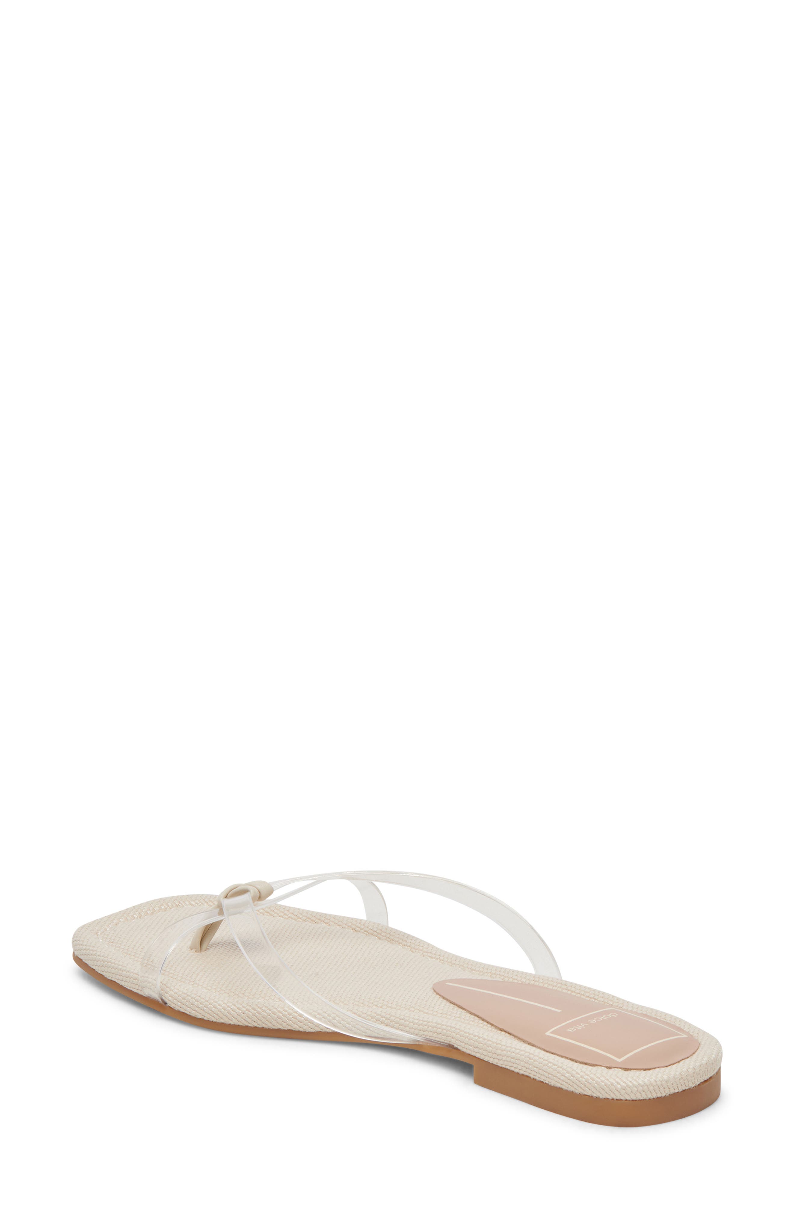 Lucca Flip Flop, Alternate, color, CRYSTAL VINYL