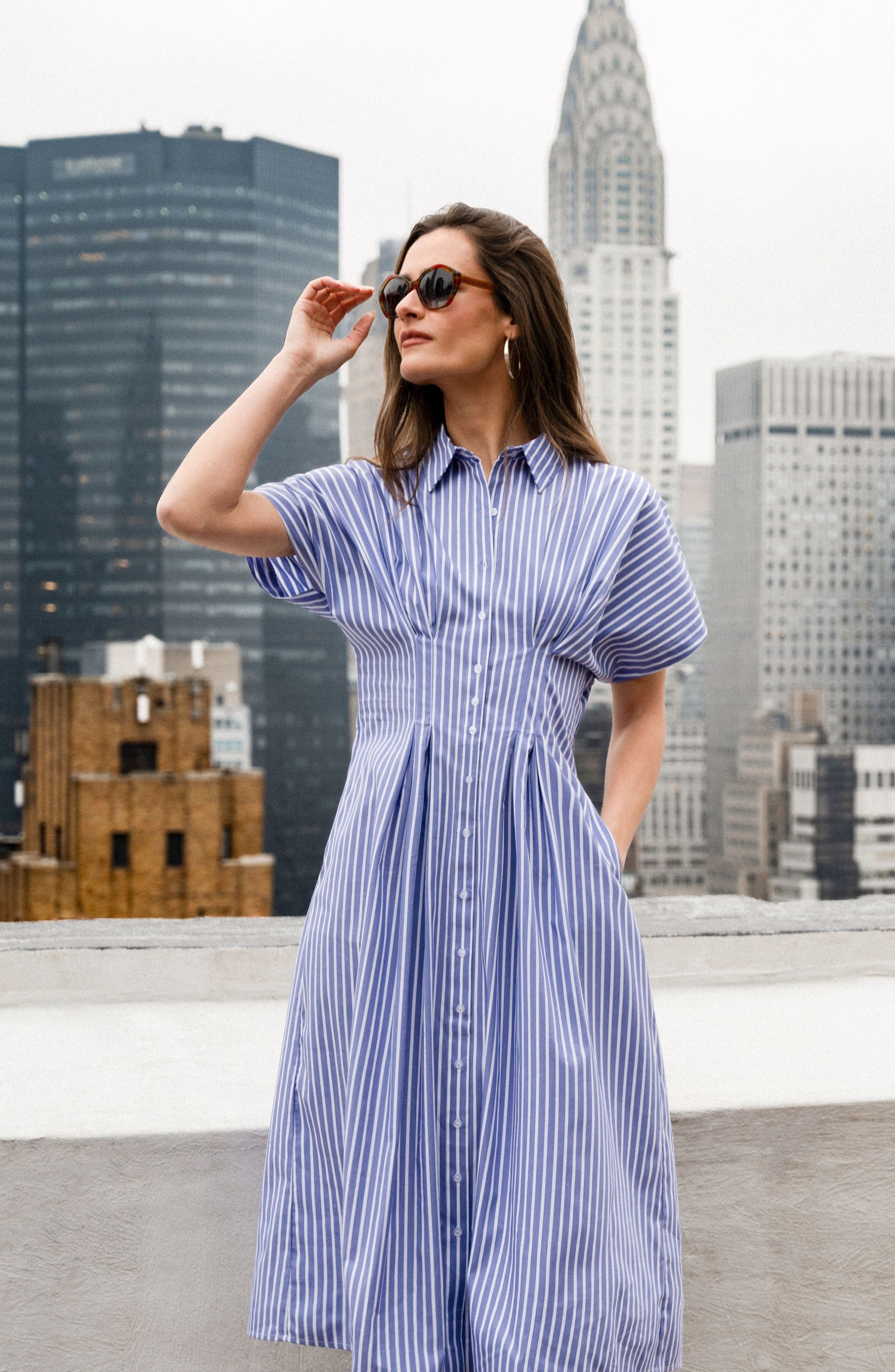 Striped Shirtdress - image 4