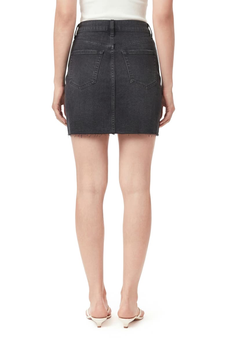 Studded High Waist Denim Miniskirt, Alternate, color, RAMONA STUDDED