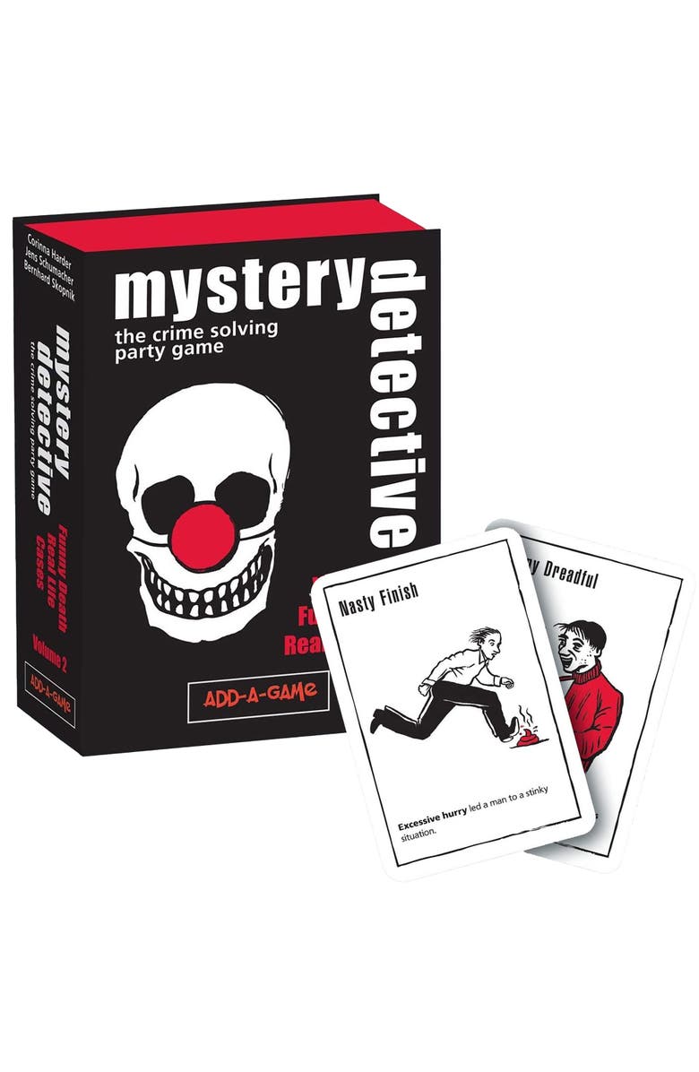 Luma Imports Mystery Detective Vol 2 Funny Death Real Life Cases Crime Solving Party Game, Alternate, color, Multicolored