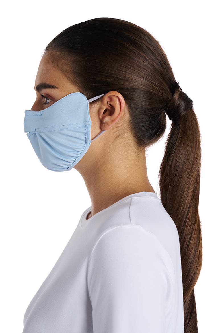 Zenith UV Face Mask with Adjustable Features, UPF 50+ Sun Protection, Alternate, color, Light Blue