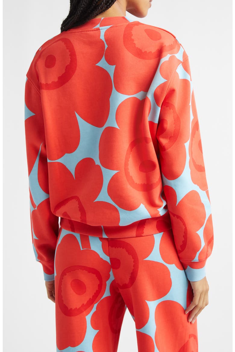 Leiot Unikko Kioski French Terry Sweatshirt, Alternate, color, LIGHT BLUE RED