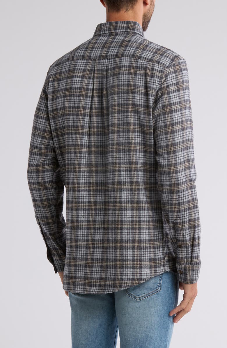 14th & Union Trim Fit Stretch Grindle Plaid Flannel Shirt | Nordstromrack