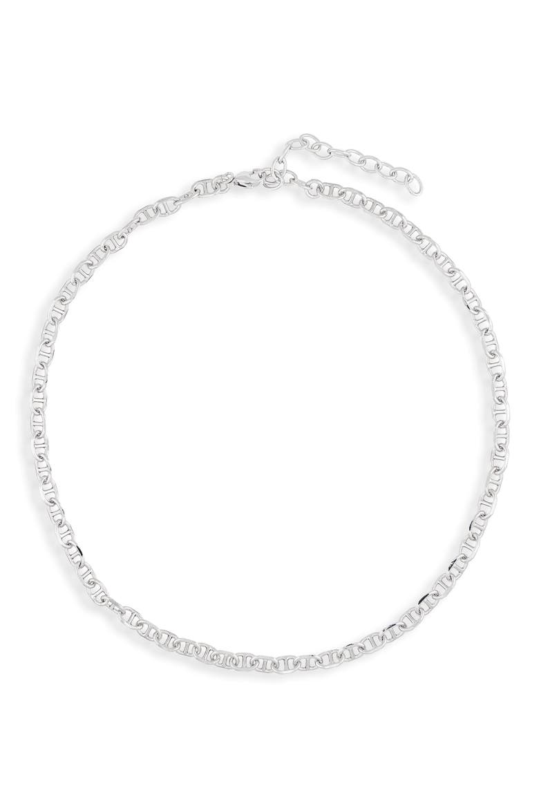 Mia Mariner Chain Necklace, Main, color, SILVER