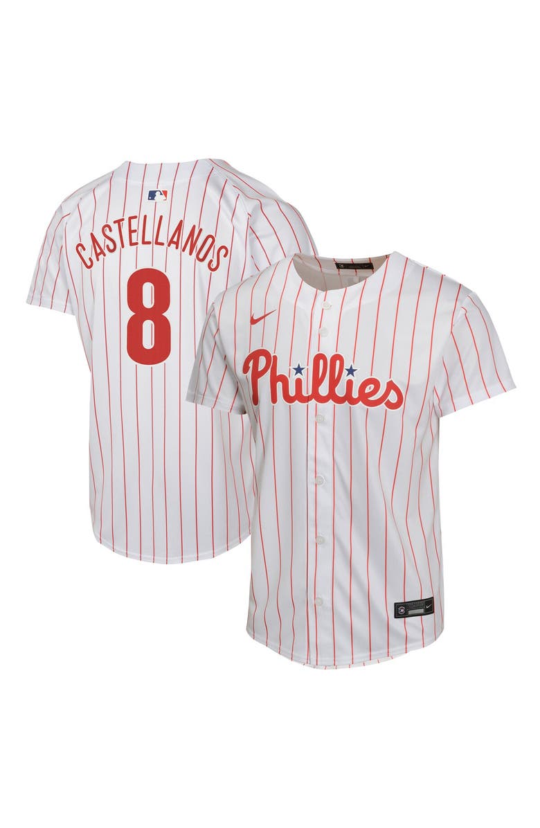 Nike Youth Nike Nick Castellanos White Philadelphia Phillies Home Game Player Jersey, Main, color, White