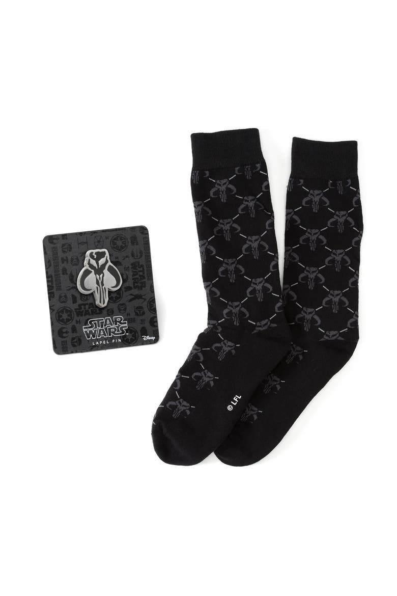 Mandalorian Socks & Lapel Pin Set, Main, color, MULTI